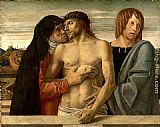 Dead Christ Supported by the Madonna and St. John by Giovanni Bellini
